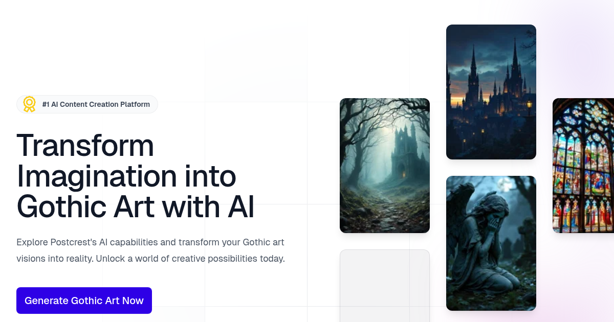 Create Stunning Gothic Art with AI - Postcrest