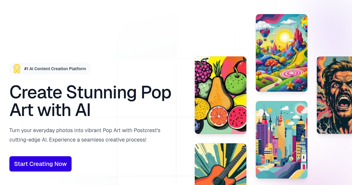 AI-Powered Pop Art Creation - Sign Up Now!