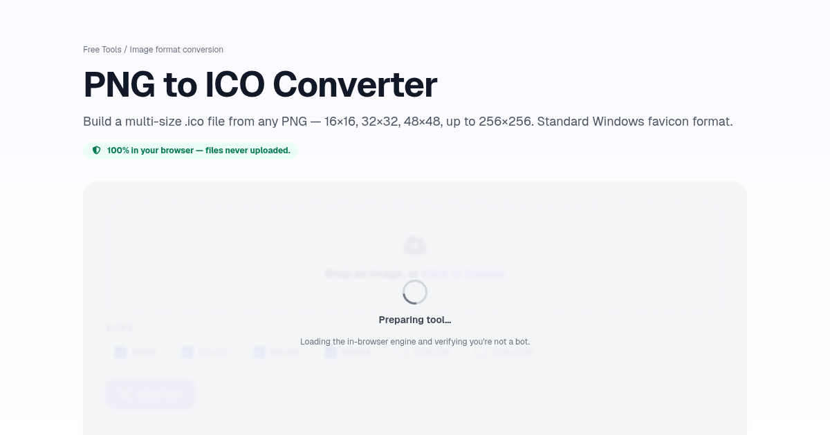 PNG to ICO Converter — Free | Postcrest